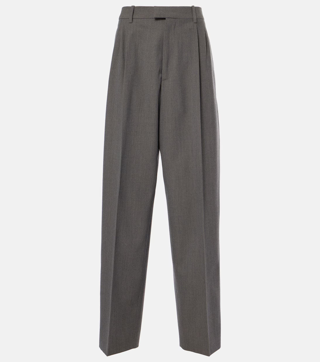 Mid-rise wool tricotine straight pants | Mytheresa (UK)