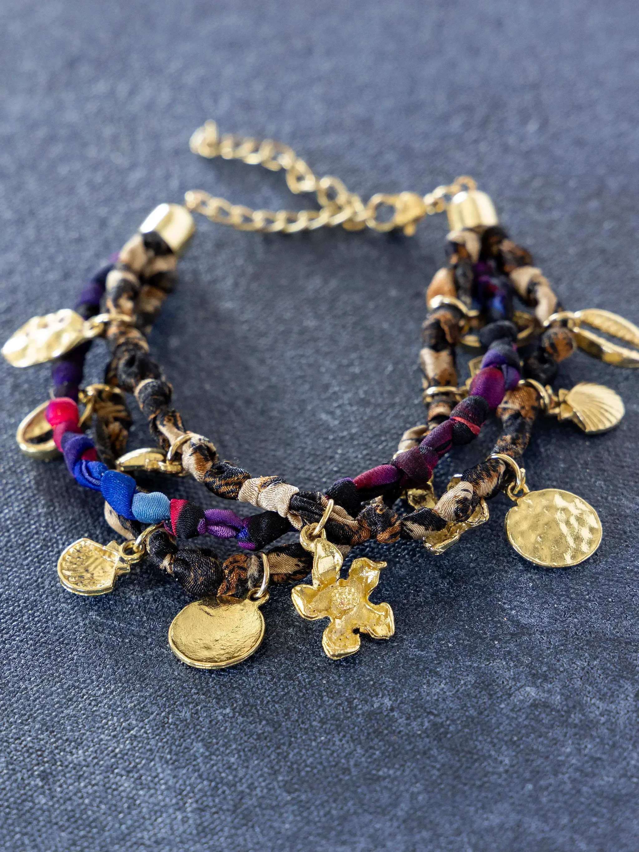 Happy Threads Charm Anklet | Natural Life