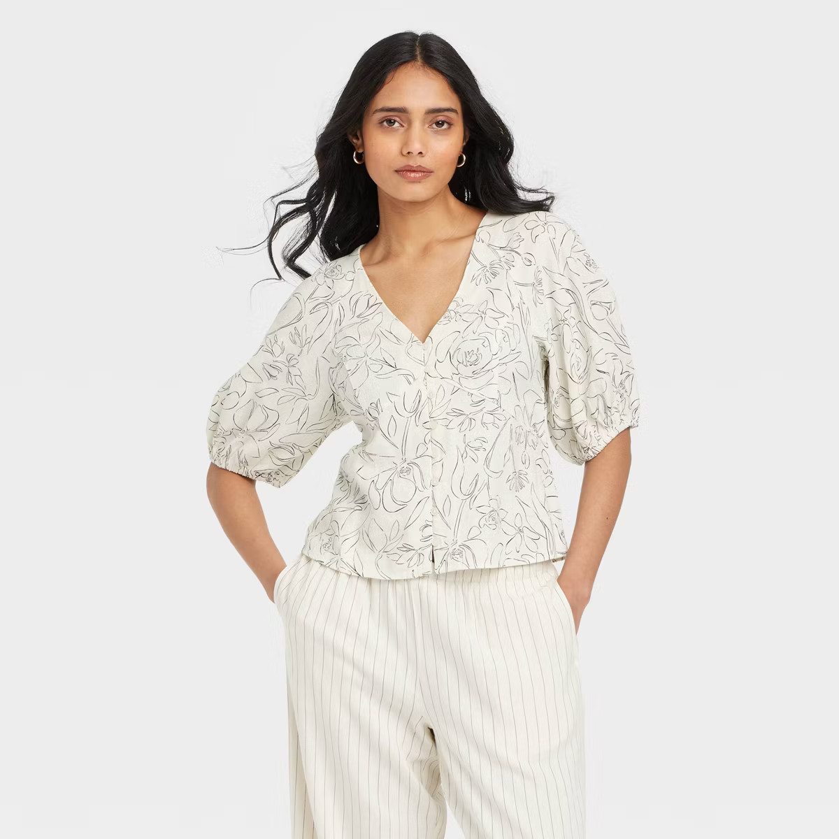 Women's Linen Blouse - A New Day™ | Target