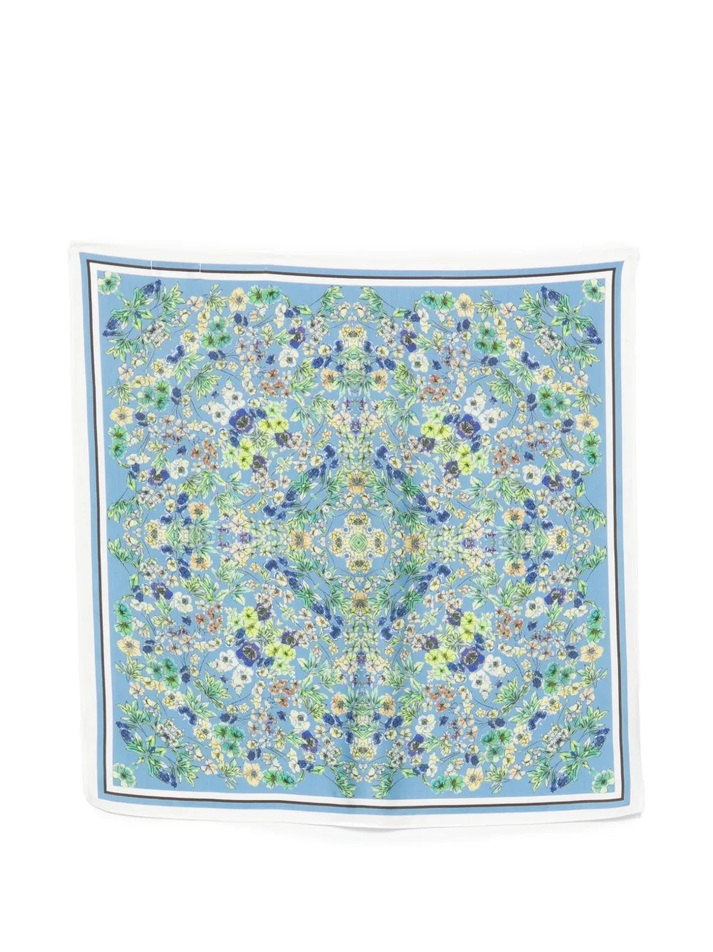 Marc O'Polo floral-print silk scarf - Blue | Farfetch Global