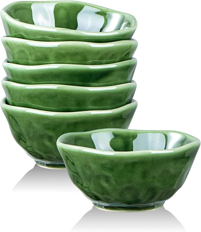 vicrays Ceramic Small Dessert Bowls Set - 10 oz, Set of 6, Microwave, Oven and Dishwasher Safe, f... | Amazon (US)