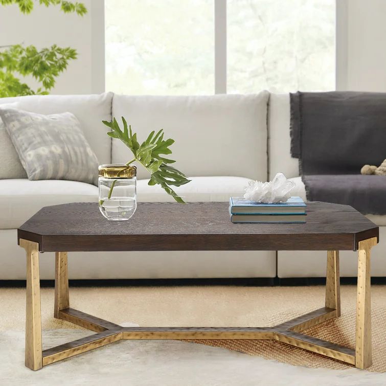 Deliany Mid-Century Wood And Metal Coffee Table | Wayfair North America