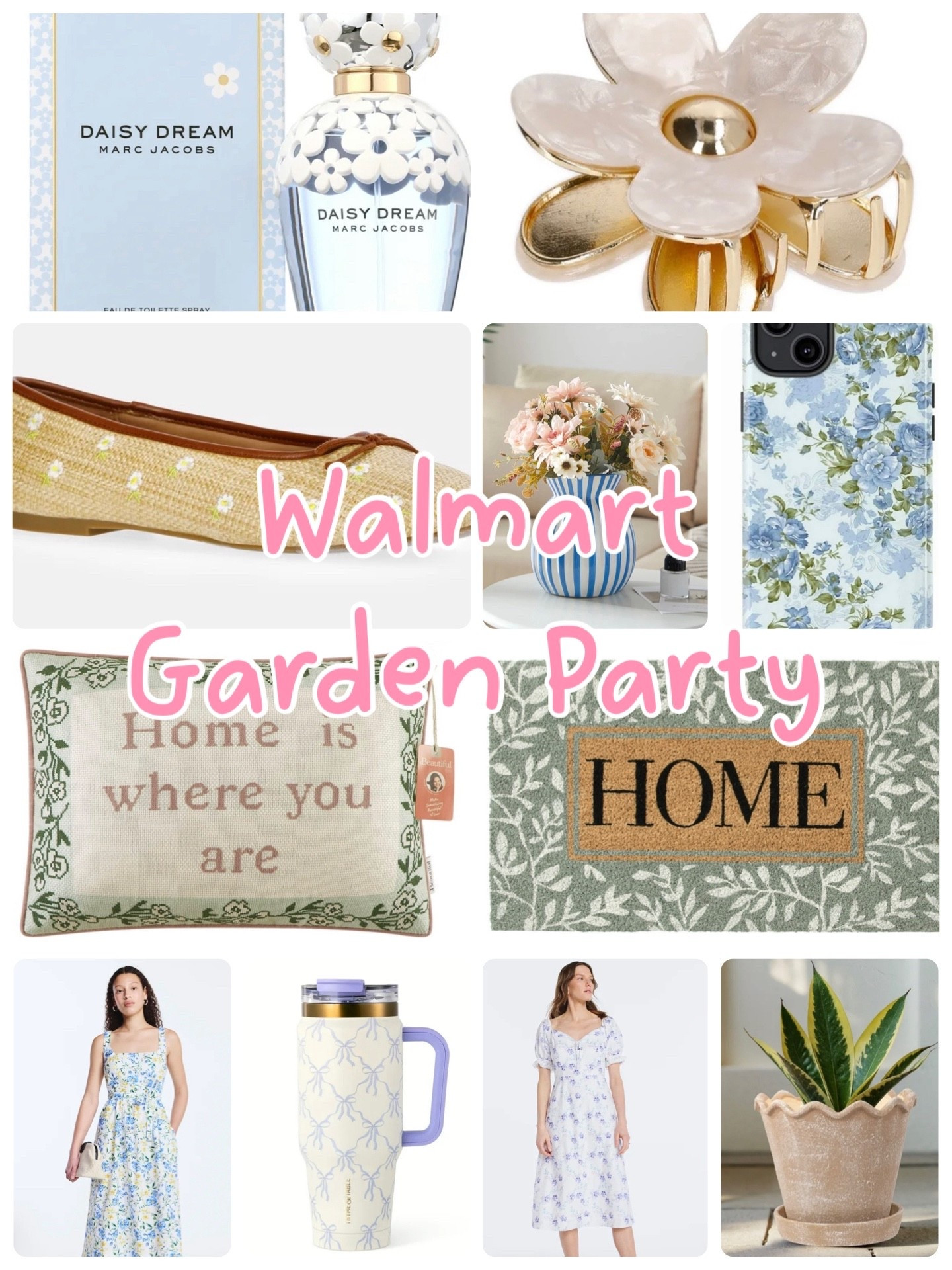 Walmart Garden Party Finds 🌸 Blue & White + Floral Favorites


The prettiest Walmart finds for a garden party inspired look! I’m loving all the soft florals, blue and white pieces, and feminine accessories in this roundup. From a beautiful floral dress and daisy flats to chinoiserie-inspired decor, a floral phone case, and the cutest everyday accessories — these affordable finds are perfect for spring and summer.

So many charming pieces that would be perfect for hosting, refreshing your home for the season, or adding a little garden party style to your wardrobe.

walmart garden party finds, blue and white decor, chinoiserie style decor, floral spring finds, feminine spring accessories, walmart fashion finds, floral dresses, spring home decor, preppy floral style, garden party aesthetic 🌸🩵✨

#LTKHome #LTKKids #LTKSeasonal