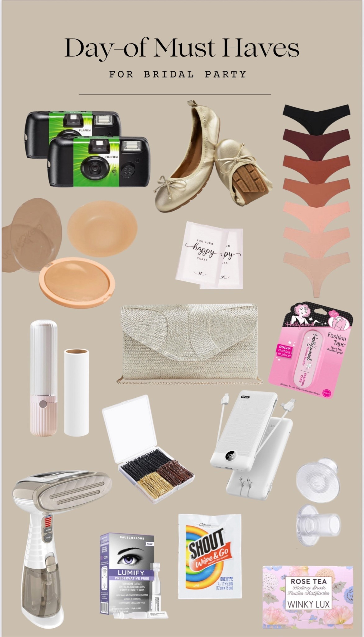 Day-of Must Have Items for the Bridal Party! After ,3000 wedding, these are the most requested and needed items during the get ready experience. Don’t be without the next time you’re in a wedding. 

#LTKParties #LTKBeauty #LTKWedding
