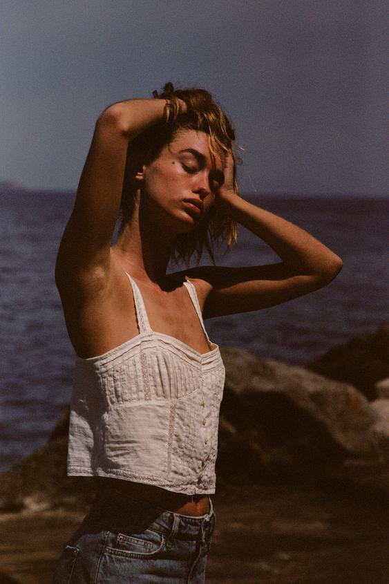 PINTUCK CROP TOP | Zara US