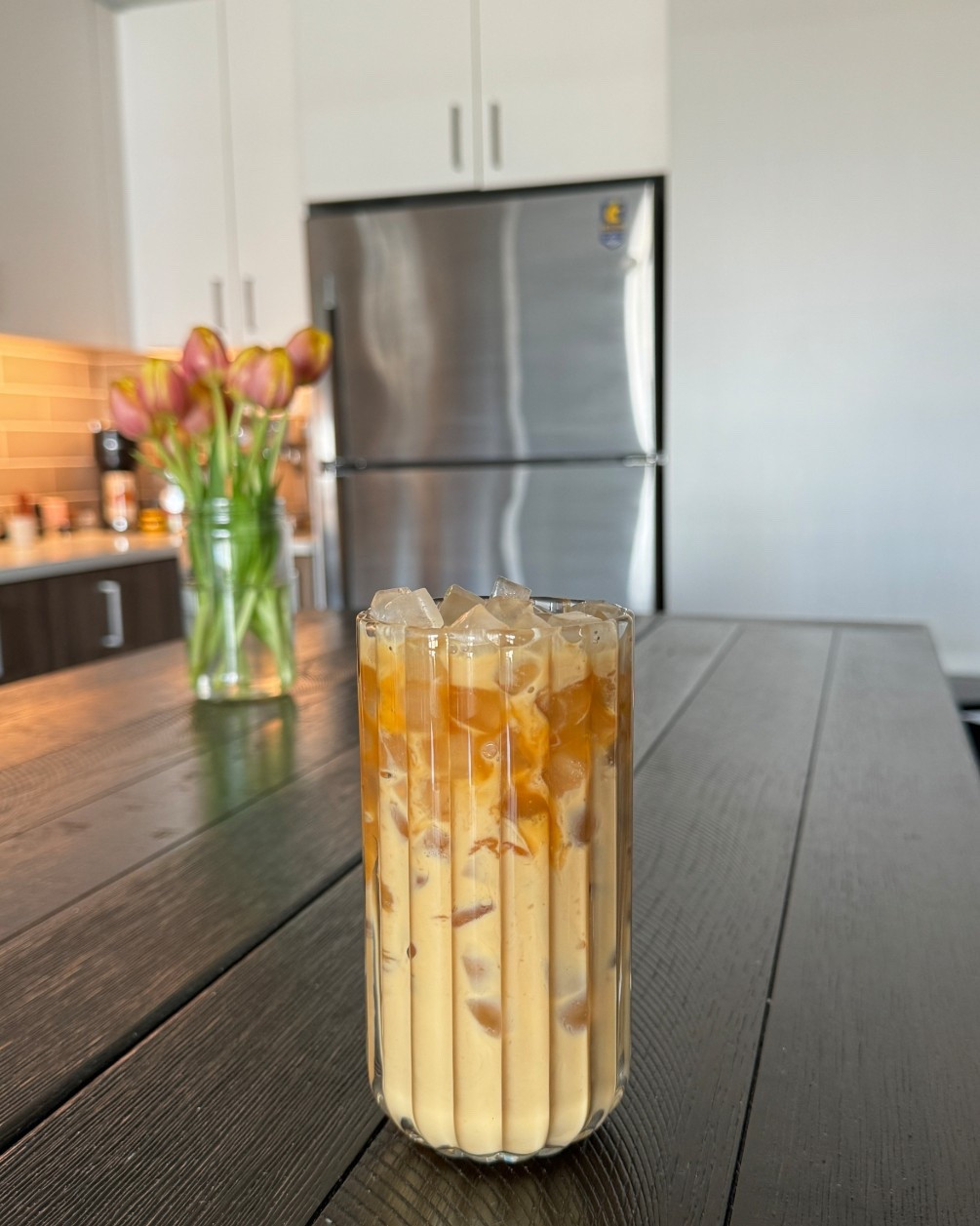 smoked sea salt caramel latte