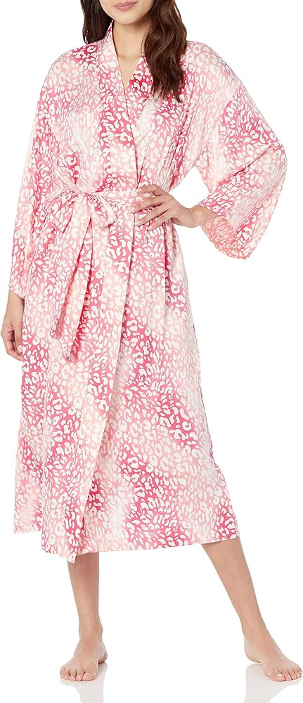 N Natori womens Misty Leopard Robe Length 49" | Amazon (US)
