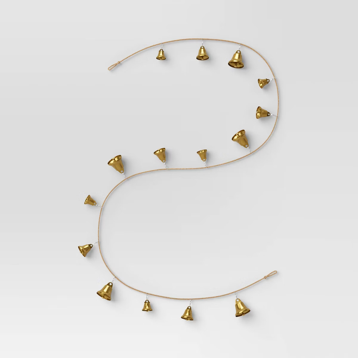 6' Metal Bell Christmas Decorative Wall Garland Gold - Wondershop™ | Target