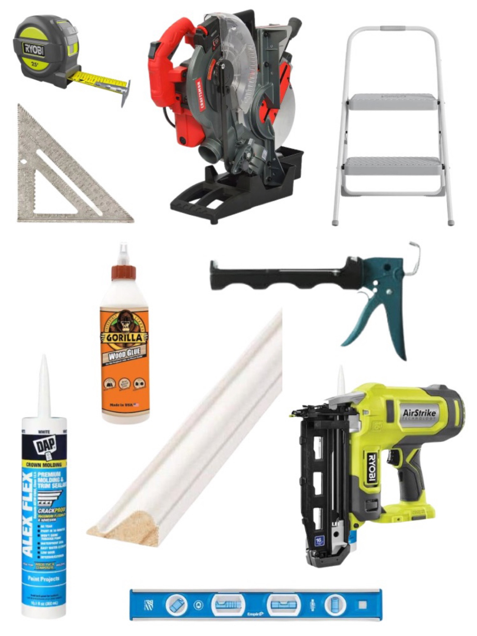 Change the look of traditional wainscoting with a modern update. Add picture frame moulding above chair rails to complete the look. Supplies needed to get this simple DIY project done in a weekend. Base cap trim, miter saw, wood glue and brad nailer get this project done in no time. #diyaccentwall #pictureframemoulding #roommakeover 

#LTKhome #LTKunder50 #LTKunder100