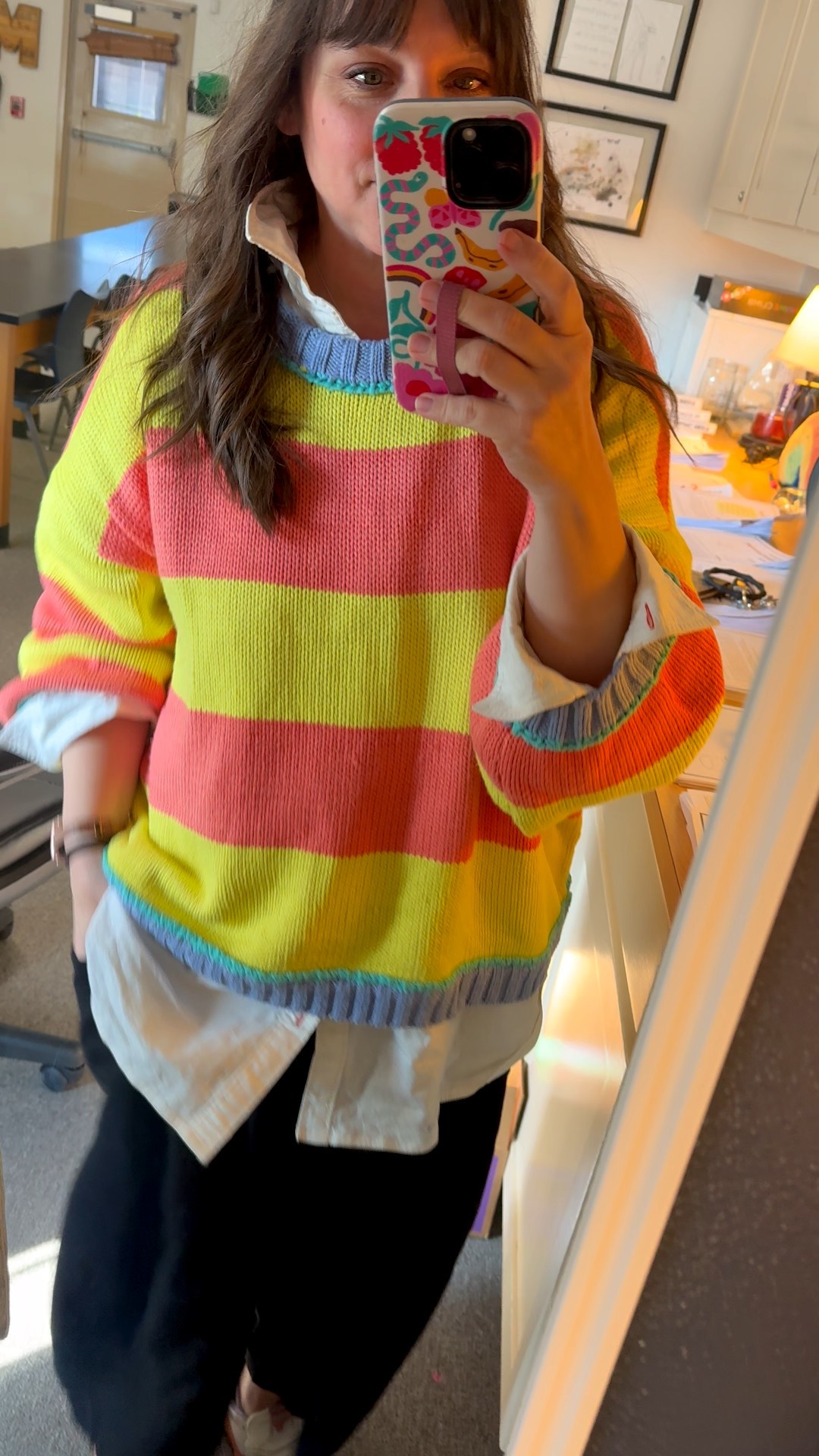 Spring stripes! I’m in the medium and could definitely have done the small! 