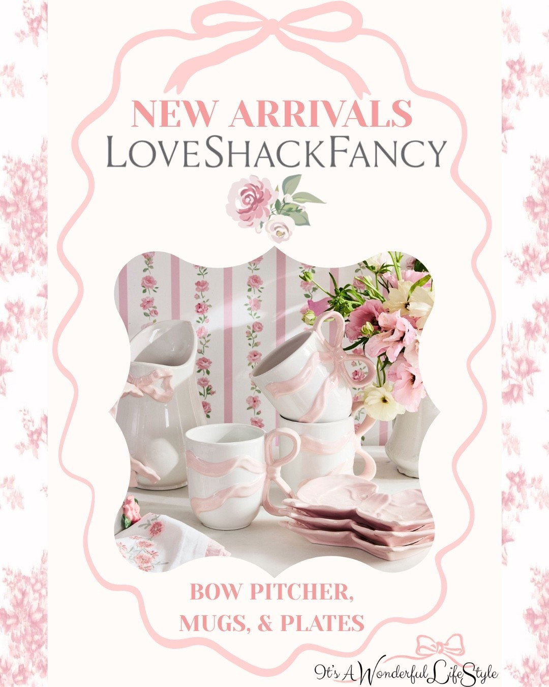 New LoveShackFancy Bow Pitcher, Bow Mugs, and Bow Plates

#LTKFindsUnder100 #LTKFindsUnder50 #LTKHome
