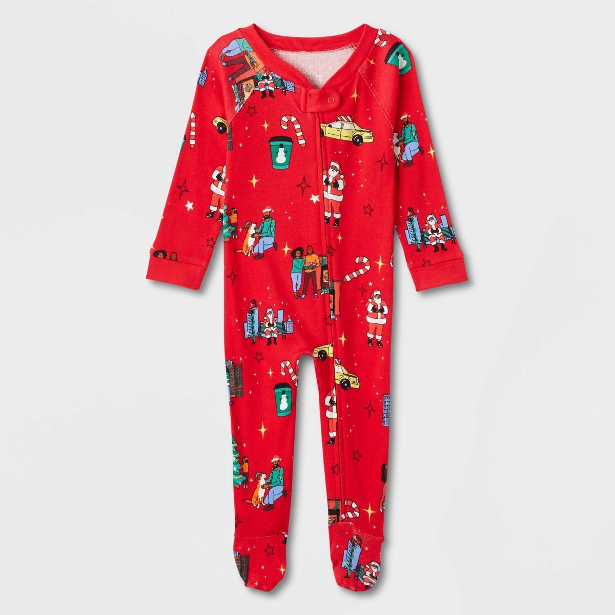 Baby Holiday City Matching Family Footed Pajama - Wondershop™ with Frances Marina Smith Red | Target