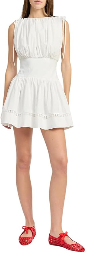 En Saison Women's Fara Mixed Media Mini Dress | Amazon (US)