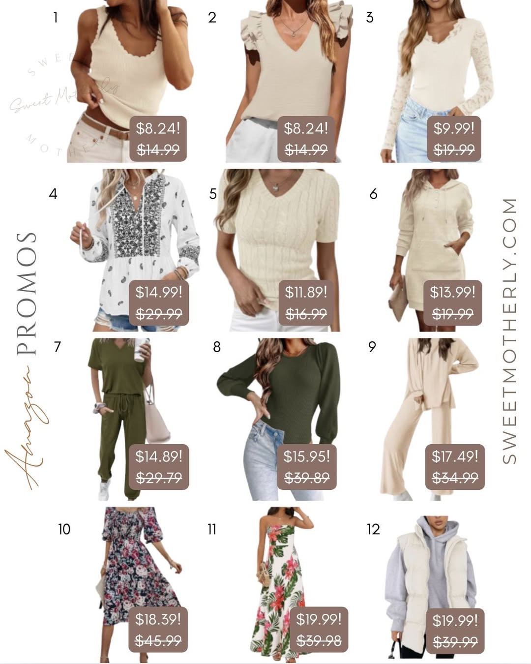 Amazon women’s fashion deals

Spring wardrobe staples
Lightweight layers
Pastel color outfits
Floral print styles
Denim jackets and jeans
Breezy blouses
Casual spring dresses
Neutral everyday outfits
Transitional weather looks

#LTKootd #LTKSeasonal #LTKSaleAlert