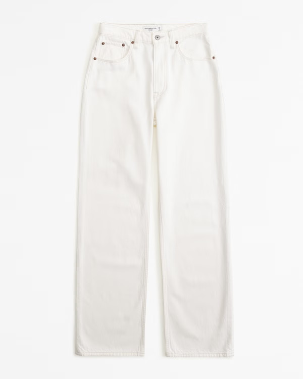 Curve Love High Rise Loose Jean | Abercrombie & Fitch (UK)
