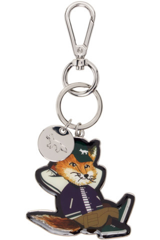 실버 드레스드 폭스 키링 | SSENSE