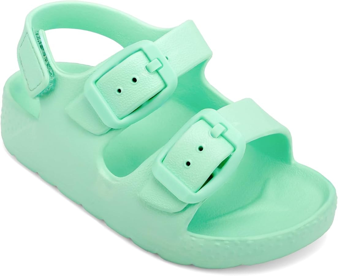 ChayChax Toddler Boys Girls Double Buckle Sandals Children's Adjustable Back Strap Water Sandal | Amazon (US)