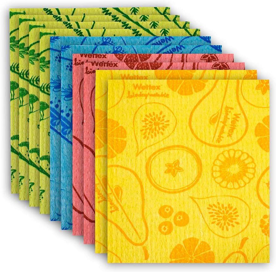 The Original 10 Pack Swedish Dishcloths for Kitchen - Eco Friendly Reusable Paper Towels - Assort... | Amazon (US)