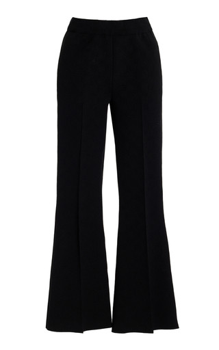 Kick Stretch-Cotton Knit Cropped Flared Pants | Moda Operandi (Global)