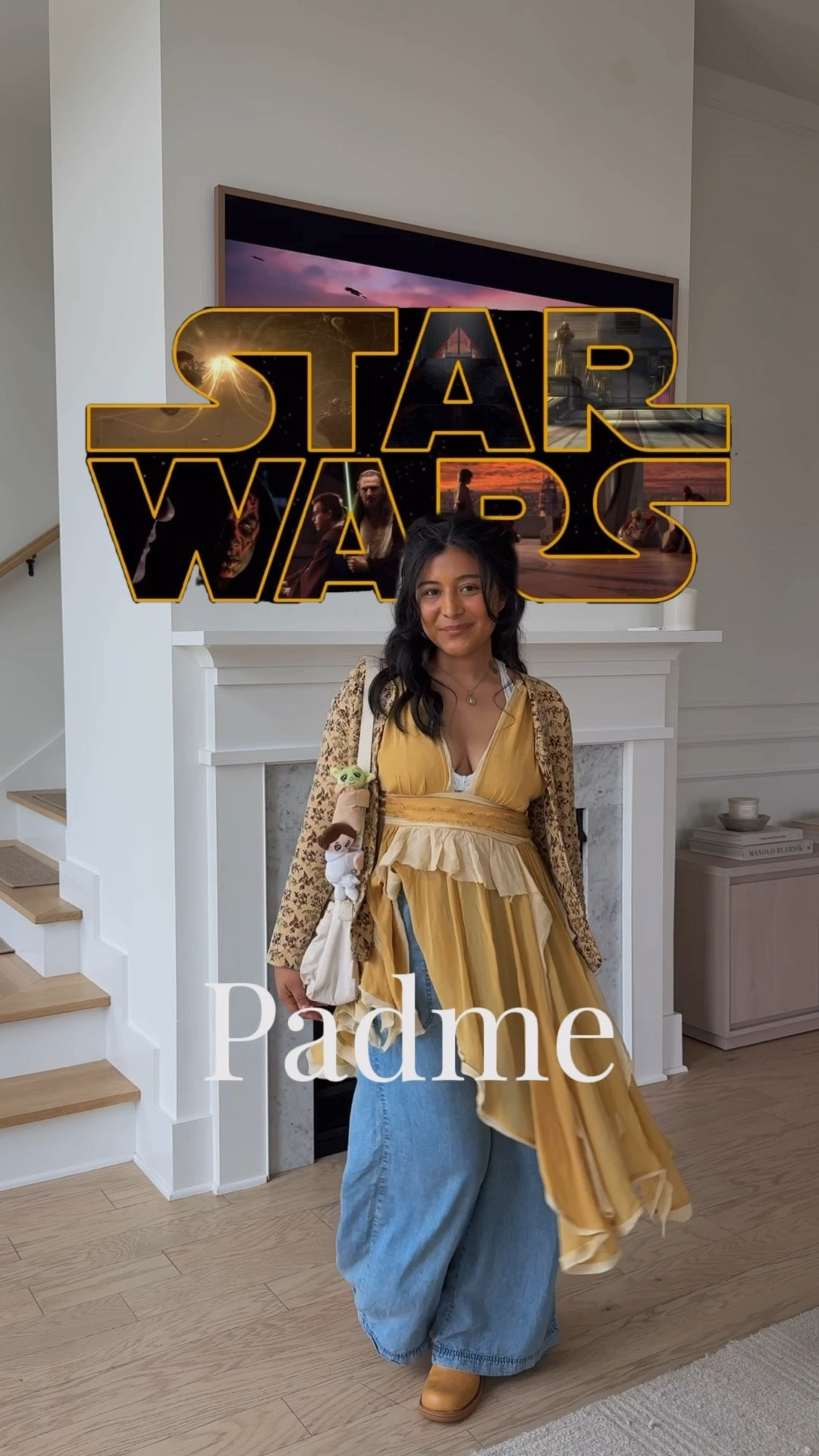 Stars Wars everyday look: Padme 💫☄️✨

Wearing an XS for the top (normally size small) I recommend you size down if you have a smaller chest, otherwise don’t size down. 
Pants: Marshalls - size 2
Cutie Cuffs: bullsitoy 
Sweater: thrifted (Kate Quinn brand)

#starwars #nerd #freepeople #popculture


#LTKPetite #LTKootd #LTKdayinmylife