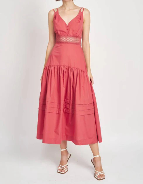 Julianna Maxi Dress In Luscious Red | Shop Simon