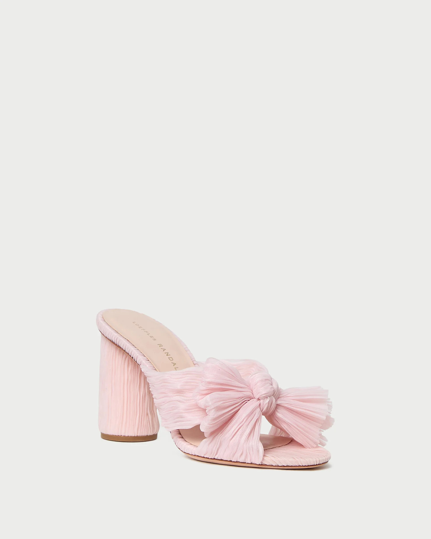 Penny Pink Pleated Bow Heel | Loeffler Randall