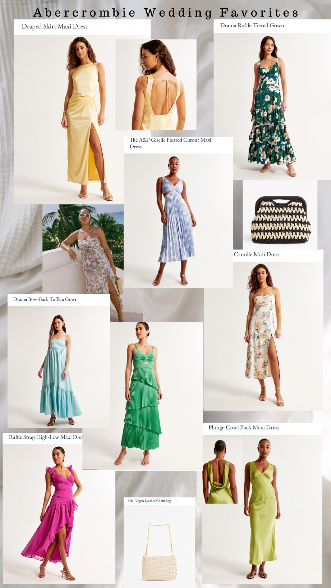 Spring & Summer wedding guest favorites from Abercrombie. Who else is here for the floral?! 

#ltkwedding #weddingguest #springwedding #summerwedding #floraldress #plungedress #ruffledress #pleateddress #handbag #clutch #vacation #beachvibes #summervibes #summerlove #party #weddingideas 

#LTKbeauty #LTKwedding #LTKparties