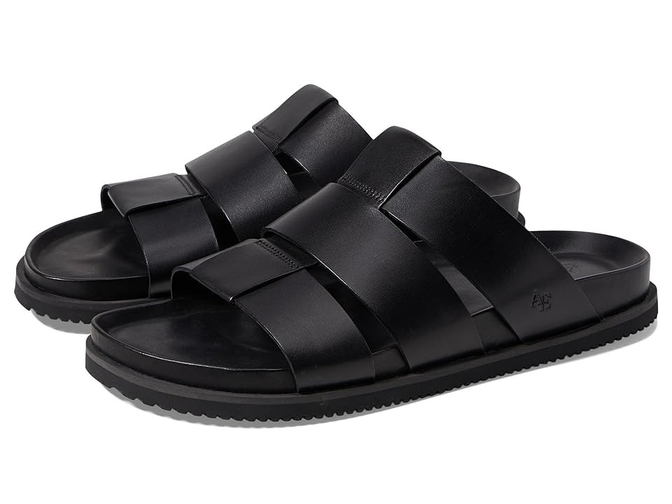 Allen Edmonds Davis Sandal Men's Sandals Black Leather : 8.5 D (M), Leather/Rubber | Zappos