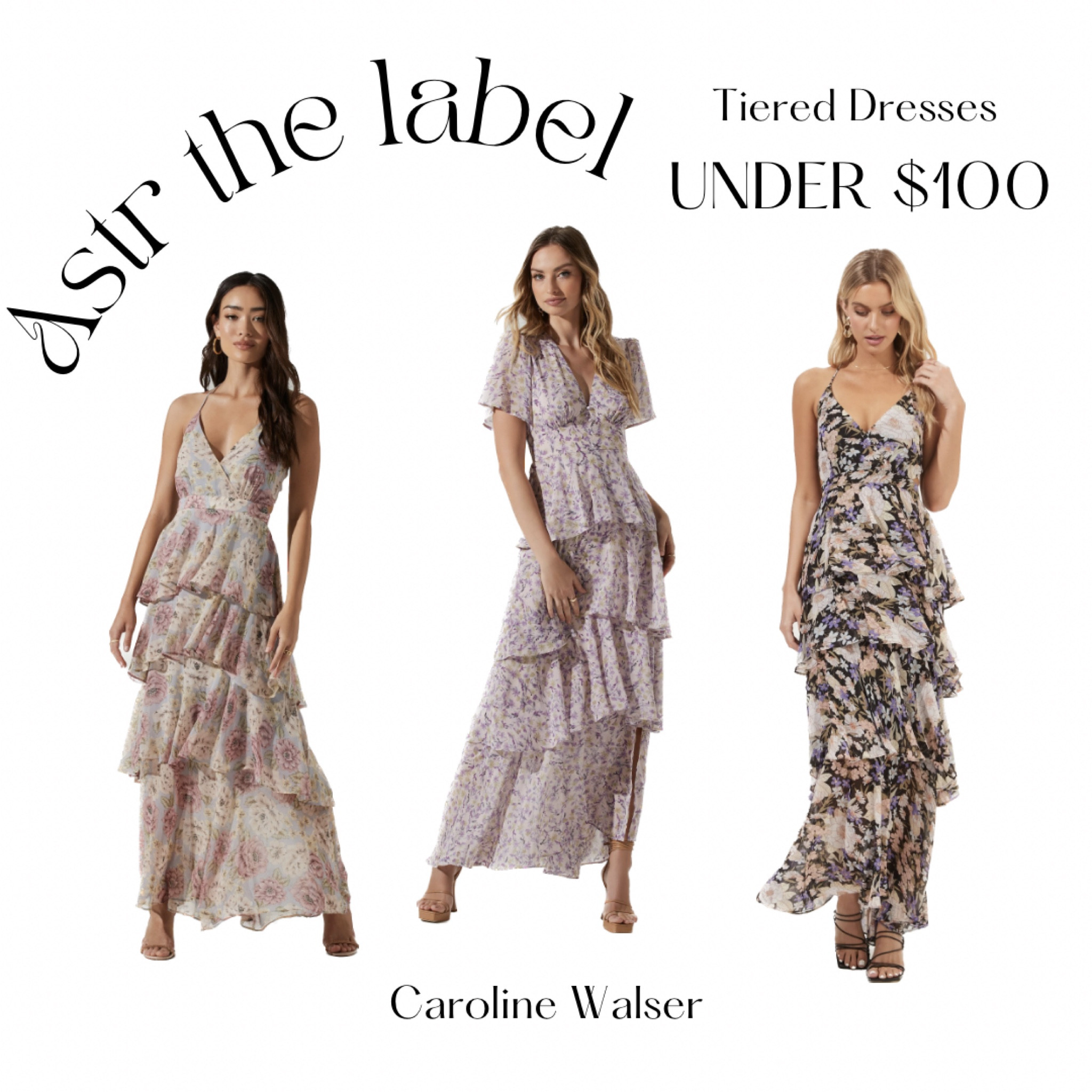 ASTR the Label - Tiered dresses Under $100

Loving the tiered dress trend especially mixed with florals! 

#SpringDresses #under100 #Dress #Spring #Formal #WeddingGuest #Wedding #Family #Summer #FamilyPhotos #Resort #Vacation 

#LTKSeasonal #LTKunder100 #LTKstyletip