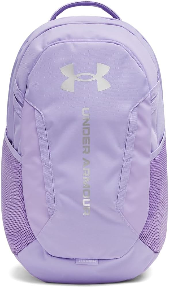 Under Armour Unisex Hustle 6.0 Backpack, (538) Transparent/Transparent/Metallic Silver, One Size ... | Amazon (US)