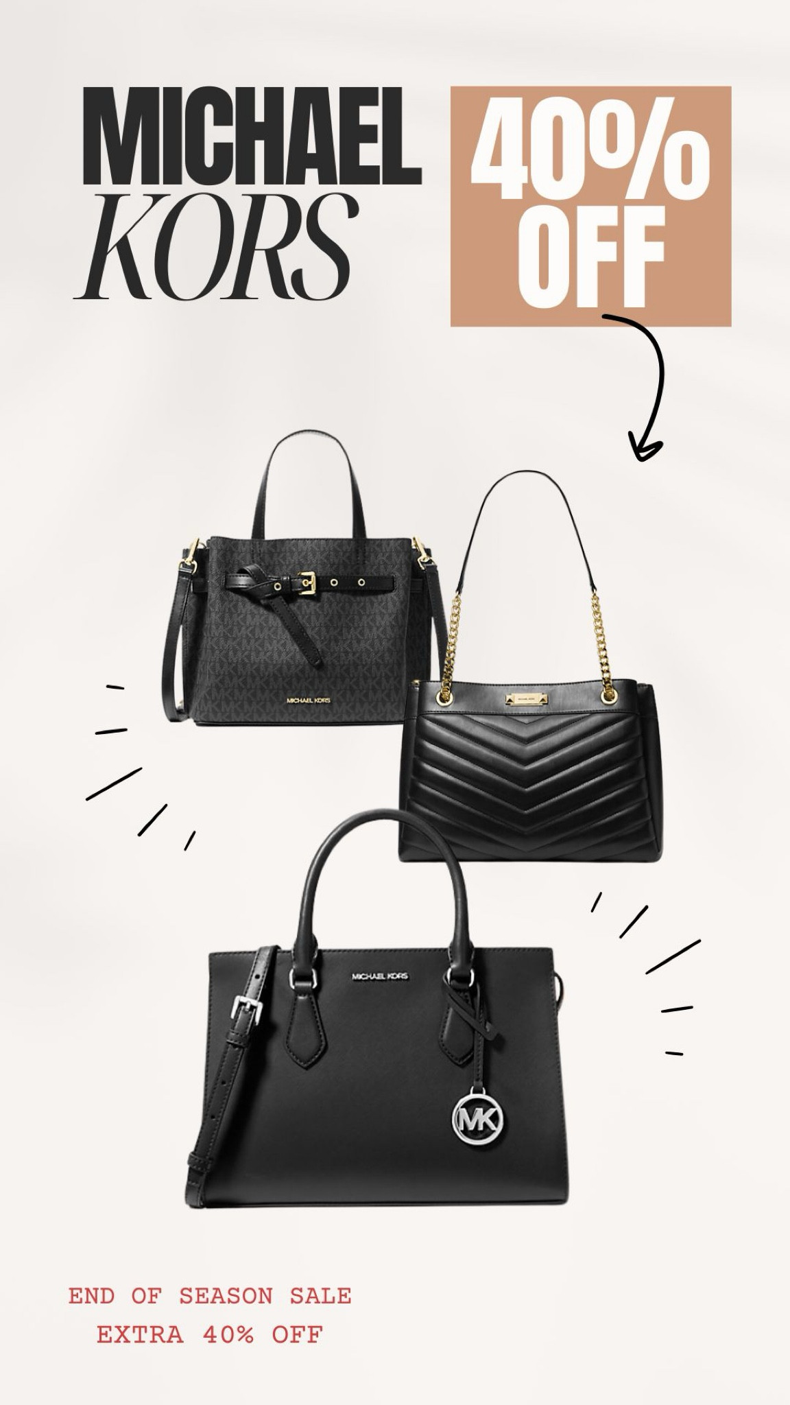 40% off at Michael Kors ✨

#LTKItBag #LTKFindsUnder100 #LTKSaleAlert