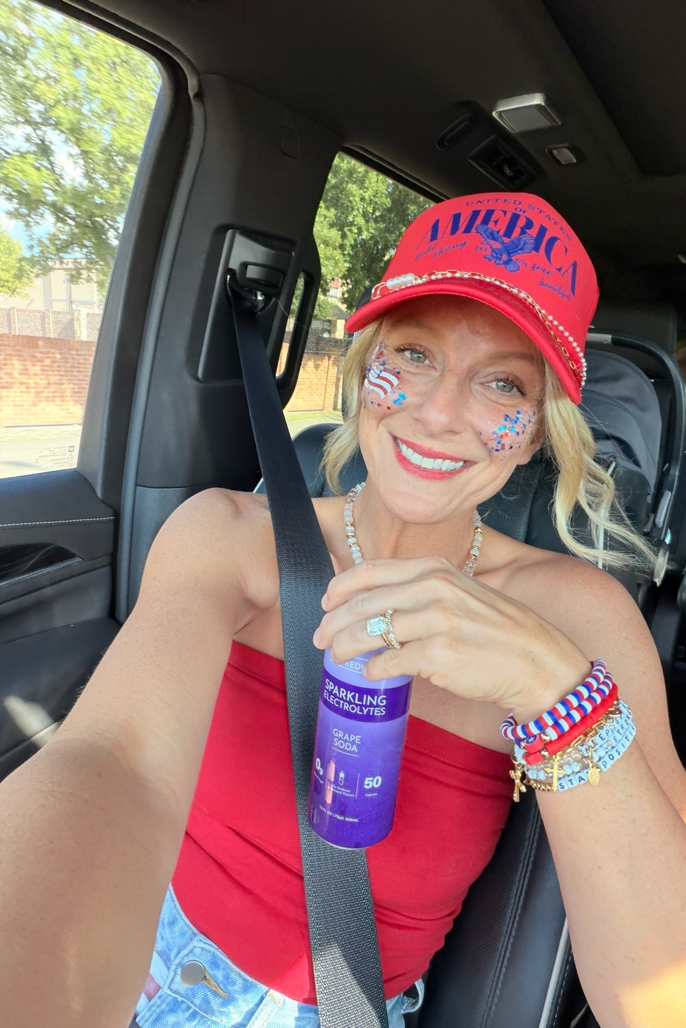 America 🇺🇸 Shorts linked 🔗 
🧢 Hat by Southern Bliss Shop

#LTKootd #LTKdayinmylife #LTKPetite