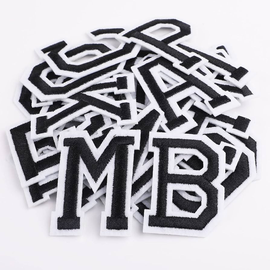 Iron On Letters, 52 Pcs Letter Patches with Ironed Adhesive, Decorate Iron on Letter Patches, Alp... | Amazon (US)
