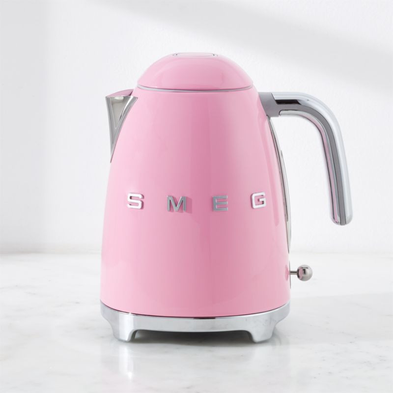 Smeg Pink Electric Tea Kettle + Reviews | Crate & Barrel | Crate & Barrel