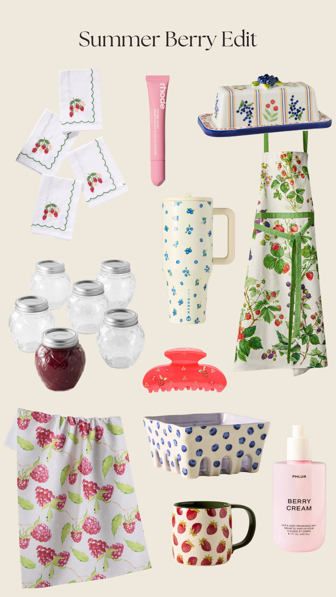 Summer Berry Edit 🍓🫐

My favorite berry-inspired kitchen and beauty picks of the season! 

 #LTKfoodie #LTKHome #LTKBeauty