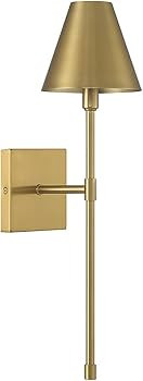 Savoy House 9-5201-1-322 Jefferson 1-Light Wall Sconce in Warm Brass (20" H x 5.5" W) - Amazon.co... | Amazon (US)