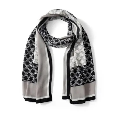 Youzey The Poppy Lightweight Scarf in Monochrome at Nordstrom | Nordstrom