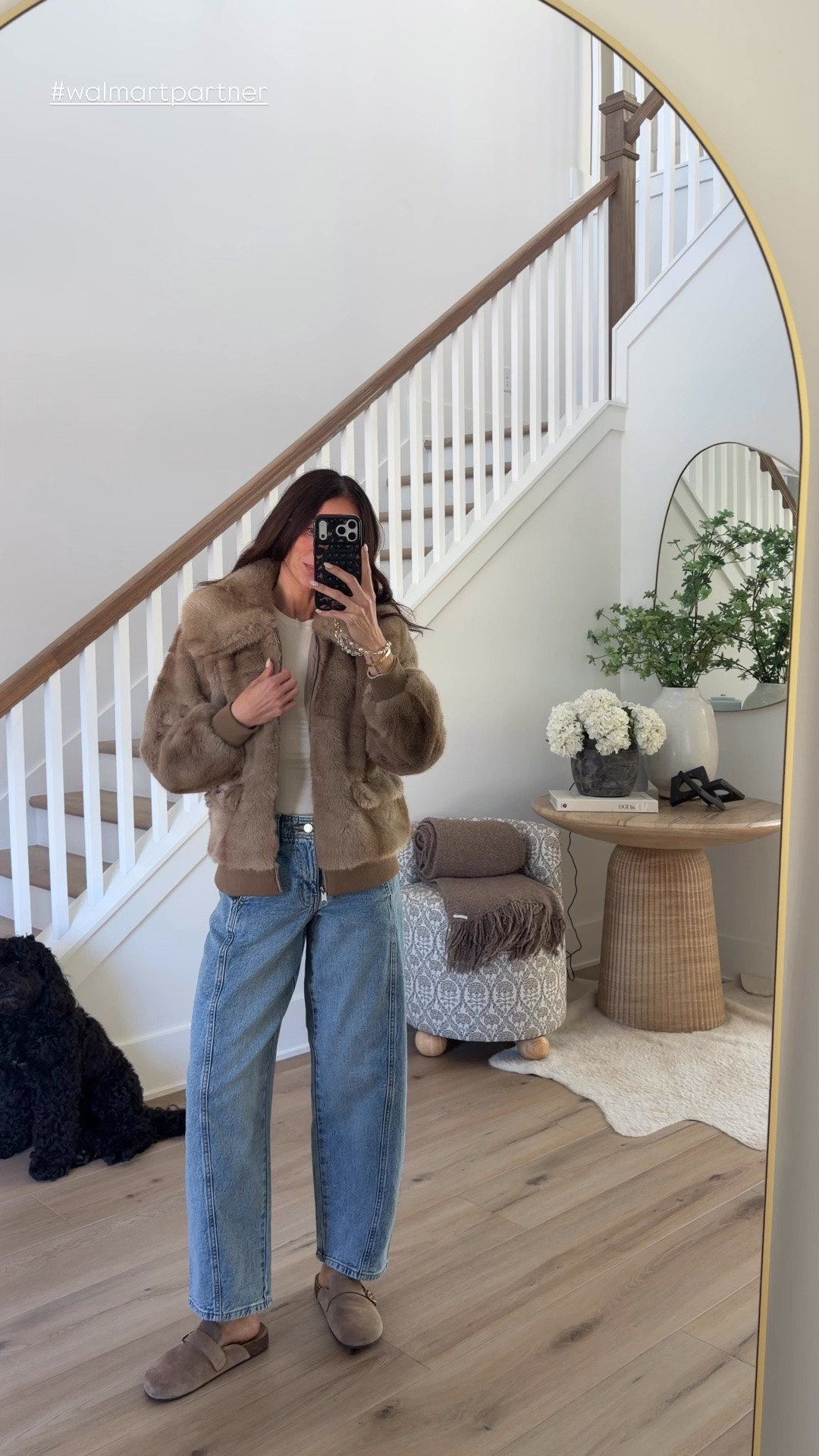 Gorgeous luxurious jacket from @Walmart , get it before it sells out. I’m in xs and 0 in jeans  #walmartpartner #walmartyle @walmartstyle