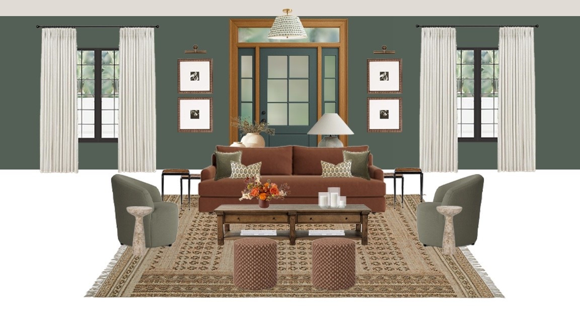 No entryway? No problem. Create flow, warmth, and function when your front door opens into your living room. See how over on the blog www.abigailamira.com

#LTKHome #LTKSeasonal #LTKFamily