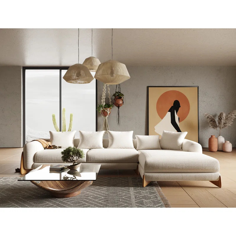 Corrigan Studio Rutig 138" Wide Sofa & Chaise | Wayfair | Wayfair North America