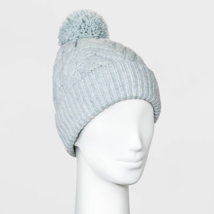 Women's Cable Knit Pom Beanie - Universal Thread™ One Size | Target