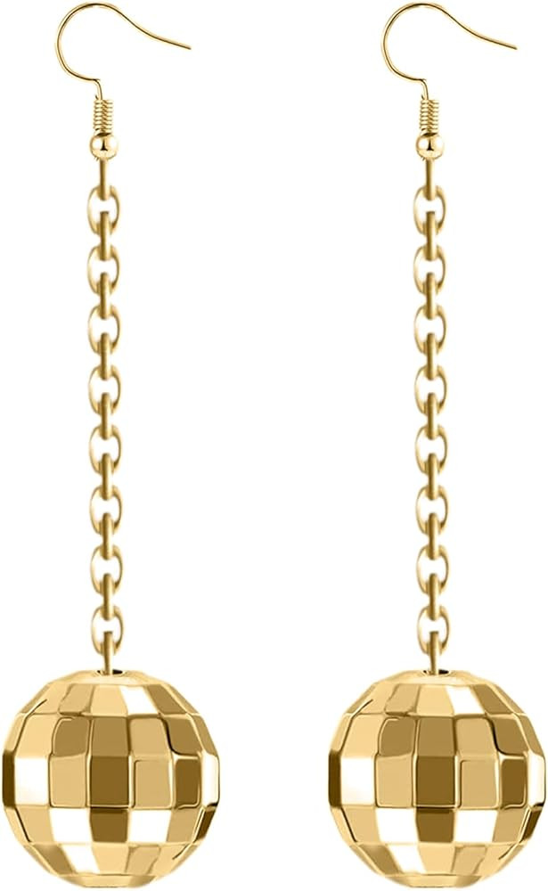 Rave Envy Disco Ball Earrings for Women - 70's Halloween Earrings Women's Costume Accessories - C... | Amazon (US)