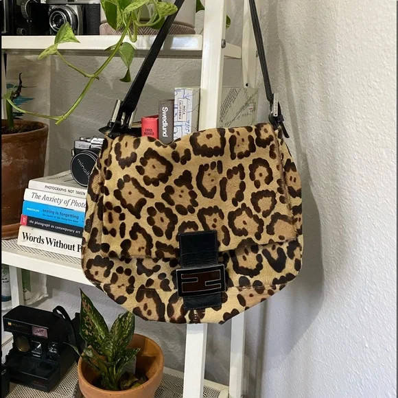 Fendi Calf Hair Leopard Print Mama Baguette Brown | Poshmark