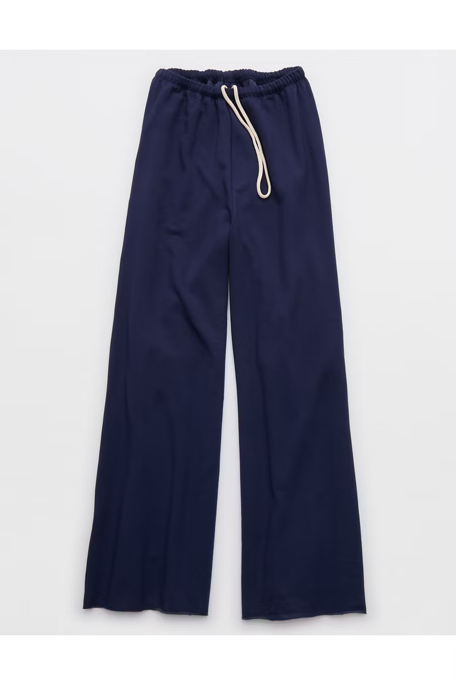OFFLINE By Aerie OTT Fleece Super Wide Leg Pant Women's Royal Navy XXS | American Eagle Outfitters (US & CA)