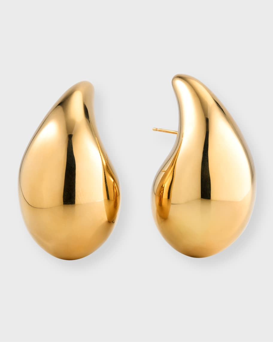 Bottega Veneta Polished Drop Earrings, Gold | Neiman Marcus