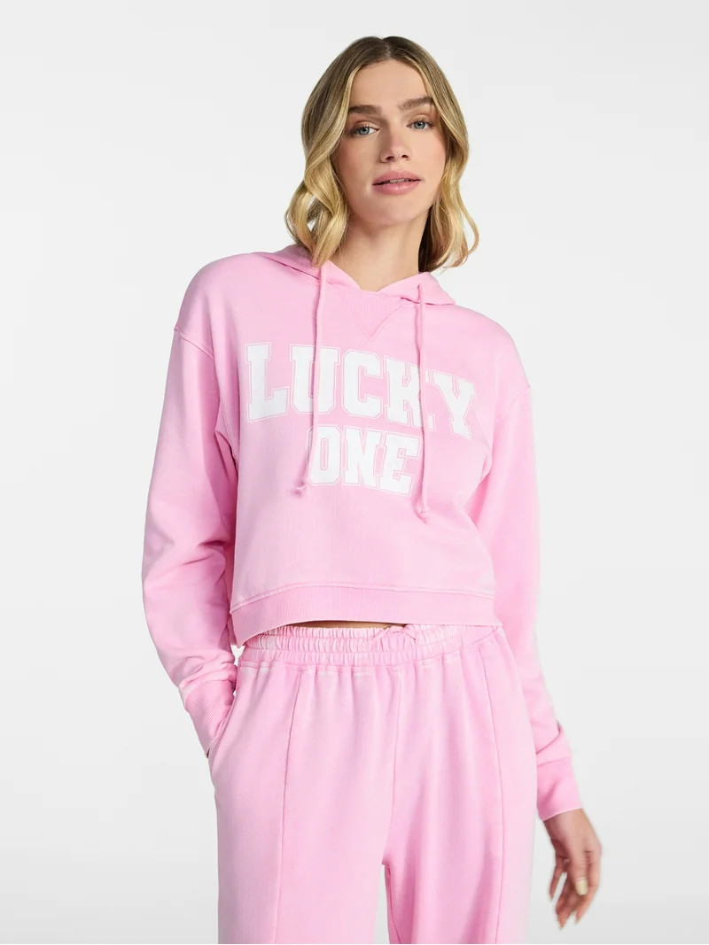 No Boundaries Mineral Wash Graphic Hoodie Sweatshirt, Women's XXS-XXL | Walmart (US)