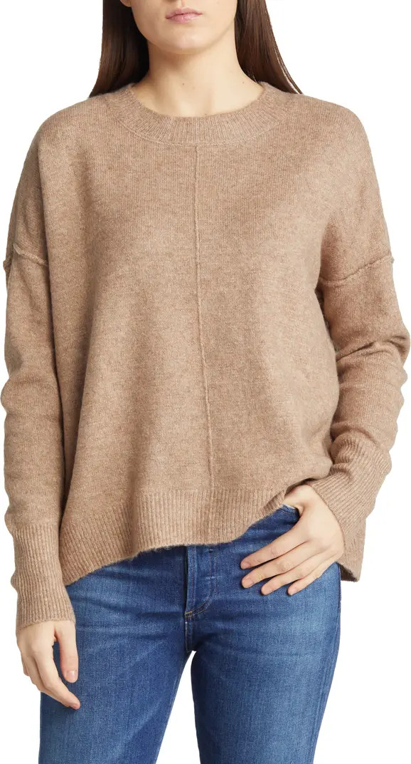 Exposed Seam Crewneck Sweater | Nordstrom