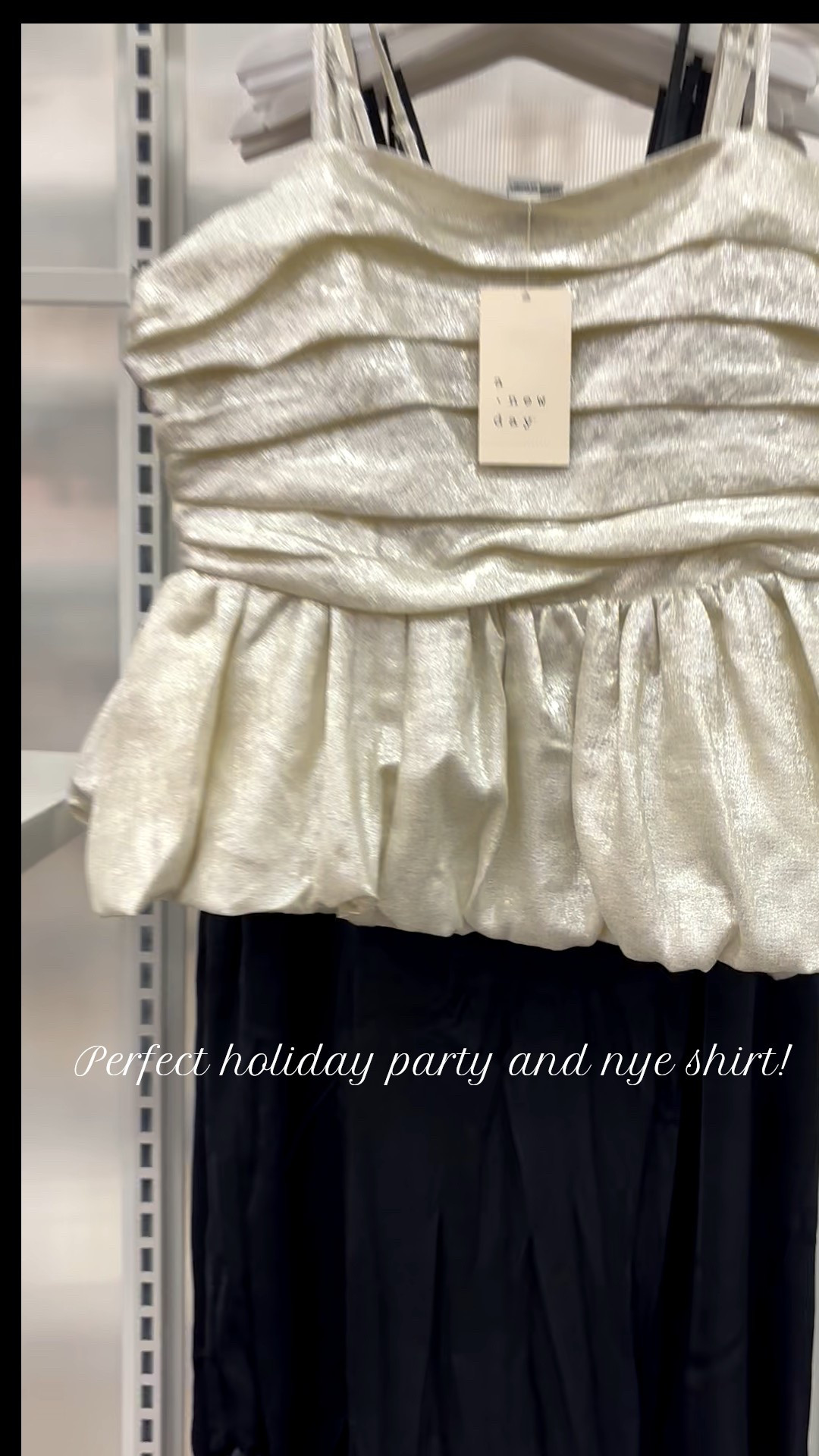 You’re going to wish you had this in your closet come December! Only $25!!

Pretty shirt for holiday parties and New Year’s Eve! Perfect to throw a blazer over too!! Goes great with a skirt, jeans, black pants, etc!!

Comes in BLACK too!!!




Christmas shirt, Christmas outfit, holiday party outfit, gold shirt, shimmery shirt, holiday shirt, New Year’s Eve outfit, New Year’s Eve shirt, nye, home, Thanksgiving 

#LTKParties #LTKHoliday #LTKFindsUnder50