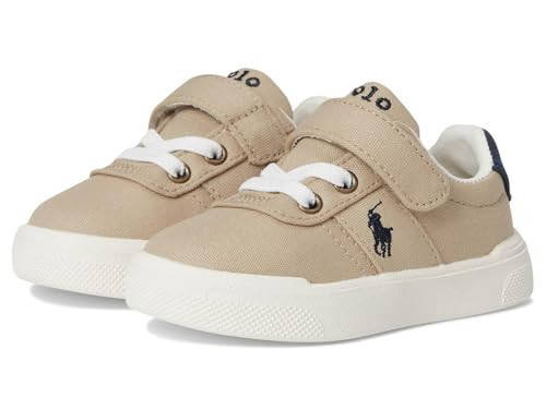 POLO RALPH LAUREN Kids Unisex Frazier Casual PS (Toddler) Khaki/Navy 4.5 Toddler M | Amazon (US)