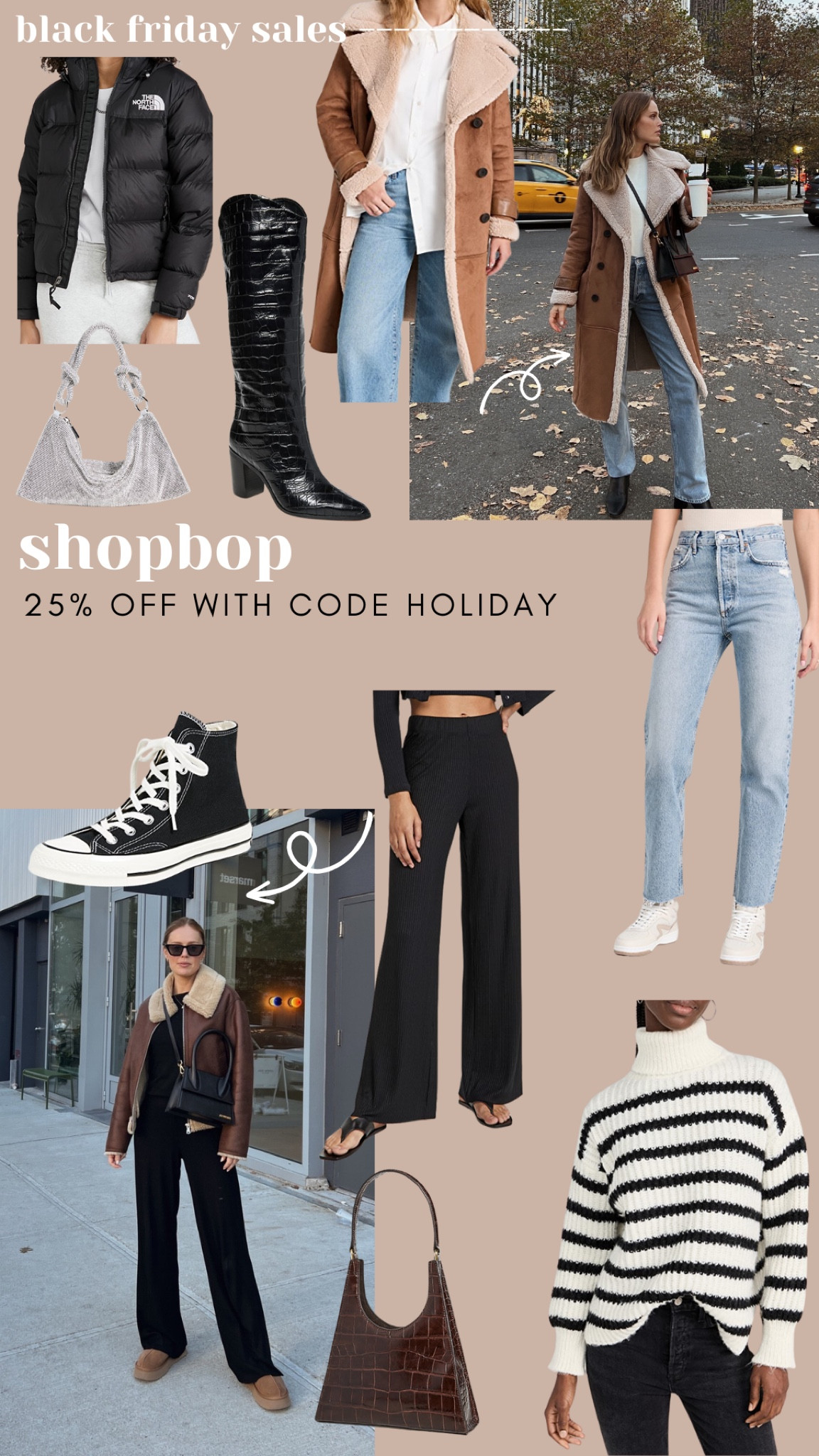 Shopbop black Friday sale. Get 25% off using code HOLIDAY 

#LTKsalealert